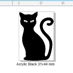 Acrylic black acrylic black 32 x 45 pack of 4